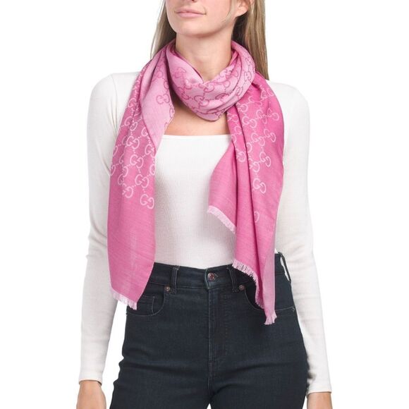 LAST CHANCE GUCCI wool blend scarf - Picture 1 of 5